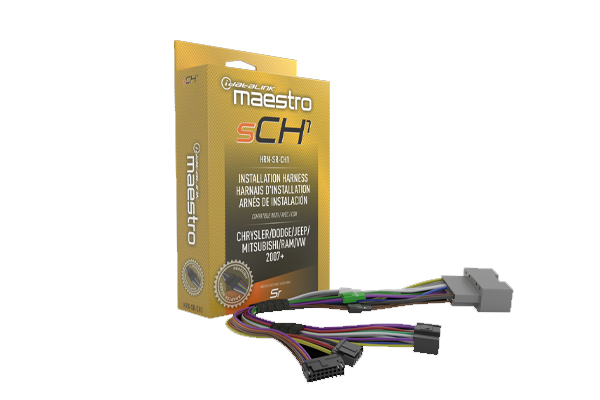  HRN-SR-CH1 / MSR compatible radio replacement harness for select Chrysler, Dodge, and Jeep vehicles 2007 and up